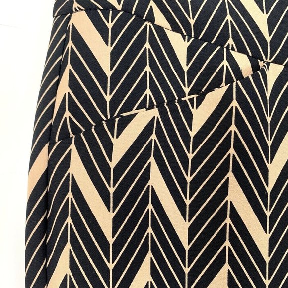 Chico's Wide Leg Pants Sz 0.5 USA Regular 6 Elevated Miter Print NO WRINKLE NWT - Picture 4 of 12